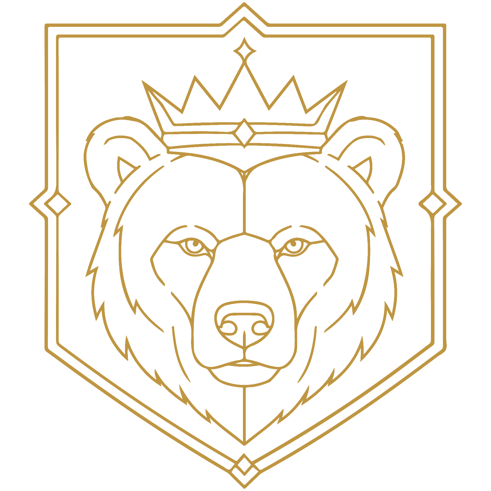 MICASAOSO crowned bear crest